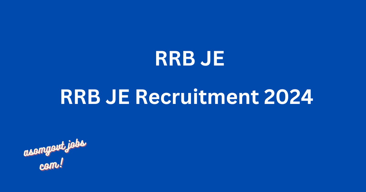 RRB JE Recruitment 2024: Apply Notification for 7951 Junior Engineer and Other Positions